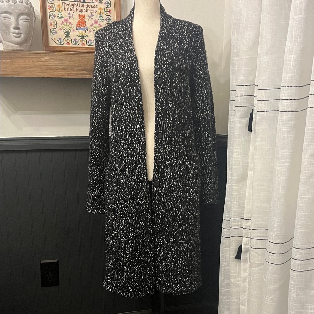 J. McLaughlin Monochrome Knit Duster Sweater